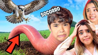 EU VIREI MINHOCA POR 1 DIA... I TURNED INTO A WORM FOR ONE DAY