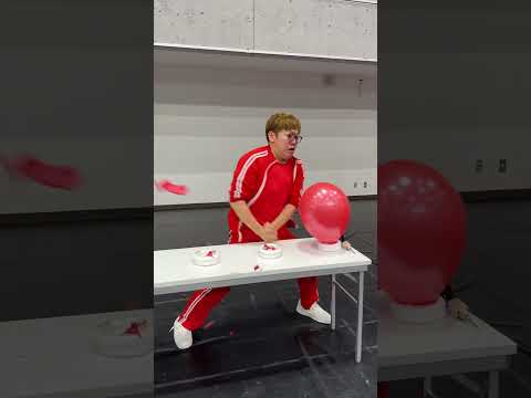 拳で連続風船割り