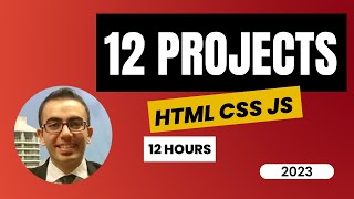 HTML CSS JavaScript projects for beginners 2024 - 12 js projects with source code