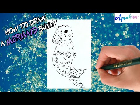 HOW TO DRAW A MERMAID BUNNY | DRAWING TUTORIAL
