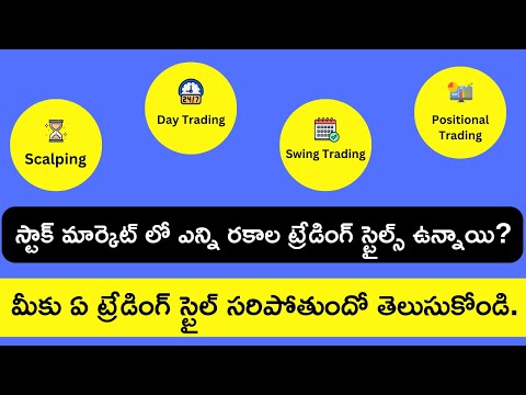 Different Types of Trading Styles in Stock Market explained in Telugu | Choose your Trading Style