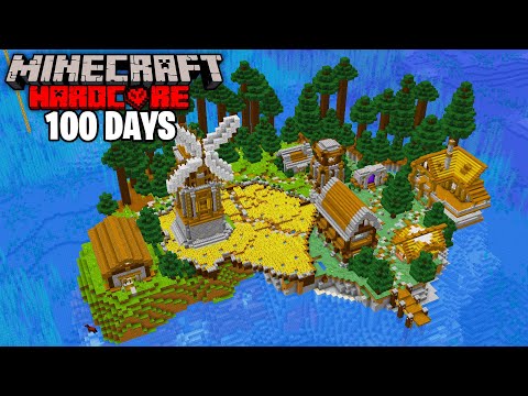 I Survived 100 Days on a DESERTED ISLAND in Minecraft Hardcore!