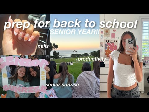 preparing for my SENIOR YEAR!!! 🥲 (new tech, supplies, nails, & more)