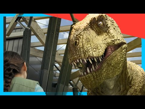 😨 Rescuing Baby Dino from a T-Rex 🦖 | + More Dinosaurs Adventures for Kids @DinoKids