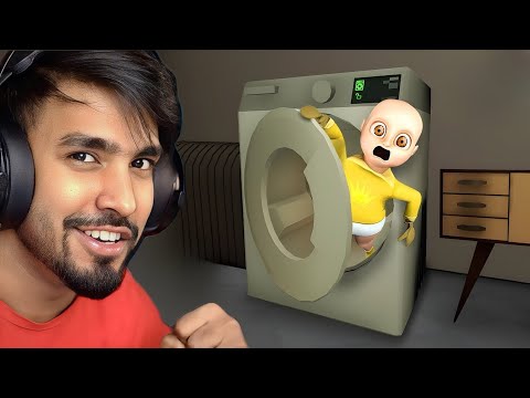 THIS BABY STUCKED IN WASHING MACHINE | TECHNO GAMERZ