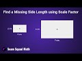Finding Missing Side Lengths with Scale Factors