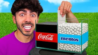 MEZCLÉ 10.000 MENTOS CON COCA COLA Y ESTO PASÓ 
