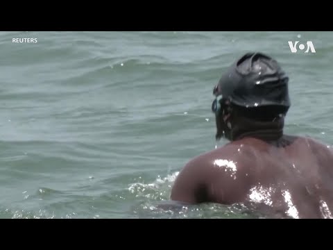 YouTube video thumbnail: Nigerian Coach Using Swimming to Raise Mental Health Awareness