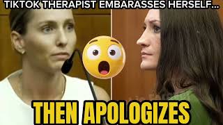 TikTok Therapist EMBARRASSES Herself in Lindsay Clancy Courtroom..Then APOLOGIZES 😳 