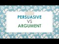 Understanding Argumentative and Persuasive Writing