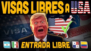 3 países LATINOS que PRONTO entrarían SIN VISA a ESTADOS UNIDOS