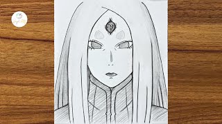 How to Draw Kaguya Otsutsuki from Naruto | How to draw anime step by step | Easy anime drawing ideas
