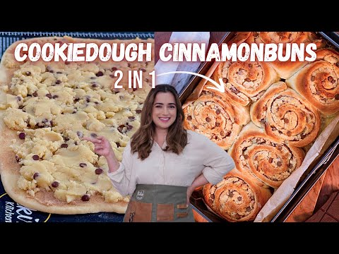 Wie schmeckt der TikTok-Trend COOKIEDOUGH-Cinnamonbuns | Zimtschnecken mit Keksteig? 😍