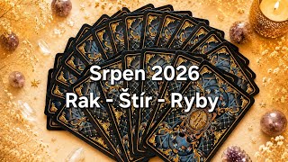 Co čeká v srpnu 2026 vodní znamení❤🙏🍀... Rak ♋ Štír ♏ Ryby ♓