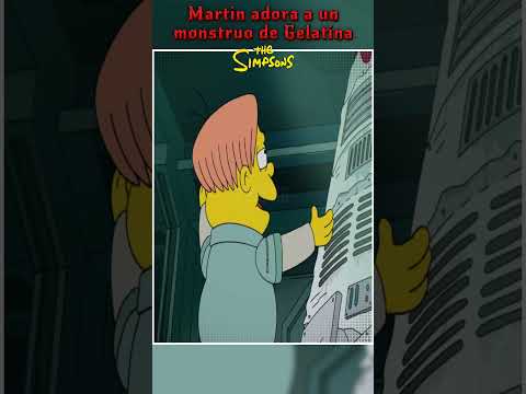 Martin adora a un monstruo de Gelatina Espacial #simpsons #thesimpsons #lossimpson #navidad