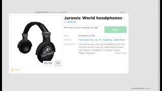 How To Get Jurassic World Headphones And Backpack And Hat Videos - forgoten roblox event how to get jurassic world headphones cap and backpack