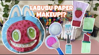 DIY paper makeup and skincare for LABUBU glow up