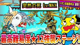 にゃんこ大戦争史上最高難易度★12の強襲ステージ『突然の死MAX』を最強の編成で攻略する!-にゃんこ大戦争【ハマンボ崎あゆみ強襲】