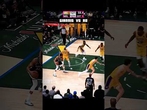 PART 1 - AD is different in clutch 😈 Lakers vs Bucks Ending #nba #shorts