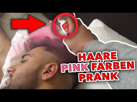 HAARE PINK FÄRBEN !!! PRANK