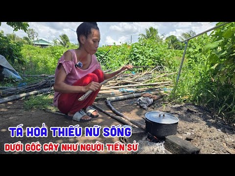 Hãi hùng ông lão U80 sống với thiếu nữ ăn ngủ dưới gốc cây như người tiền sử