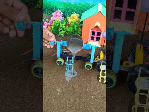 mini cement mixer construction project | dit tractor wala video | #shorts #youtubeshorts