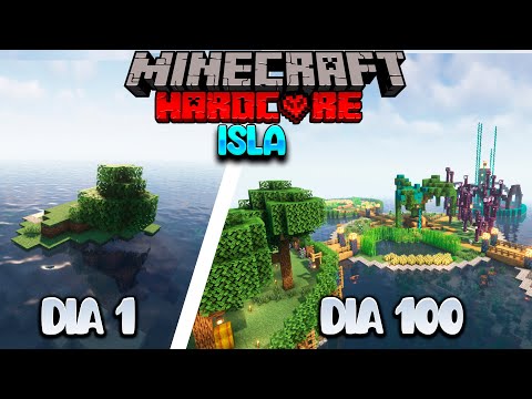 Sobreviví durante 100 DIAS EN UNA ISLA DESIERTA en Minecraft Hardcore