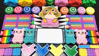 RELAXING WITH CLAY PIPING BAGS VS GLITTER VS MAKEUP ! Mixing Random Things Into Slime #6451