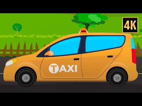 Taxi Toy Car garage & More Formation Vehicles Videos for Kids
