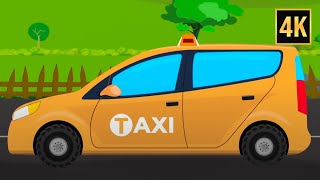Taxi Toy Car garage & More Formation Vehicles Videos for Kids