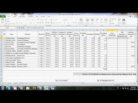 Salary Sheet Excel Jobs Ecityworks