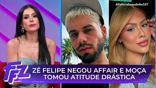 Zé Felipe nega ter ficado com influenciadora e moça toma atitude drástica | Fofocalizando 15/08/25