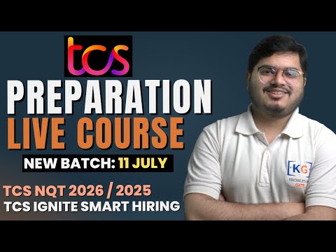 TCS NQT & Ignite Smart Hiring Live Course for 2026 & 2025 Batch 🚀 Join New Batch Starting on 11 July