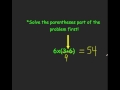 Solving Parentheses in Number Models