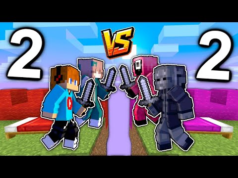 ZAGRAŁEM w BED WARS, ale 2 vs 2 w Minecraft! *zostałem sam..*