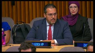 Déclaration de l'Algérie à l'ECOSOC sur le système de développement des Nations Unies
