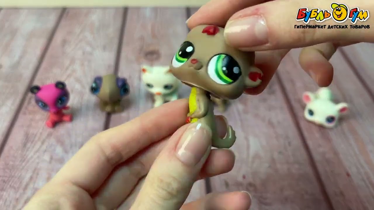 Набор фигурок мини-животных Собачки и рептилии в ассортименте - видео