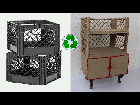 Space Saving Organizer ideas from Waste Material, Jute Craft Ideas