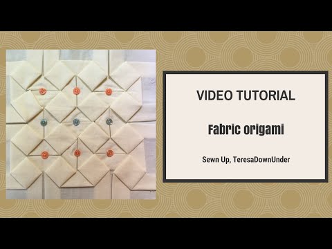 Fabric origami tutorial - YouTube