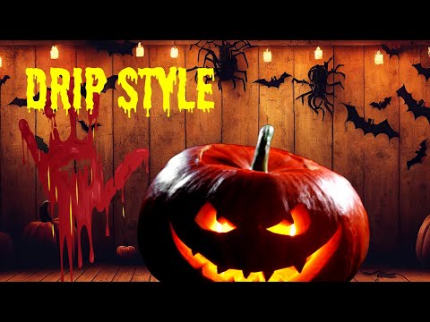 How to Draw a Melted Halloween Pumpkin with a Burning Candle