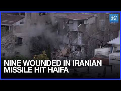 YouTube video thumbnail: Israeli Medics Report Nine Wounded After Iranian Missile Strike on Haifa Residential Area