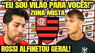 "EU SOU VILÃO PARA VOCÊS!" ROSSI ALFINETOU GERAL! FREITAS FALA DE INÍCIO NO FLAMENGO! ZONA MISTA! E+