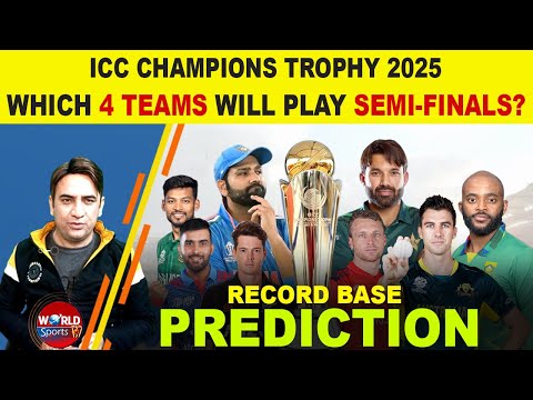 Which 4 teams will play semi-finals of ICC Champions Trophy 2025 | Record base predictions