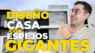 Diseño de CASA con ESPEJOS GIGANTES 🪞