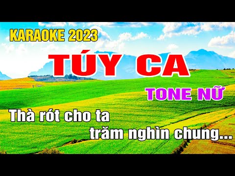 Túy Ca Karaoke Tone Nữ Nhạc Sống gia huy beat