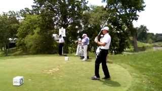 Oliver Goss 6/26/14 at Quicken Open. 1st shot, 1st round. Congressional Country Club