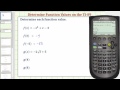TI-89 Calculator Function Operations