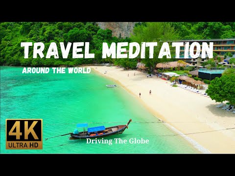 30 Minutes 4K Travel - Relaxing Meditation Music - Beautiful Places around the World