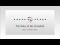 Presidential Powers and Responsibilities