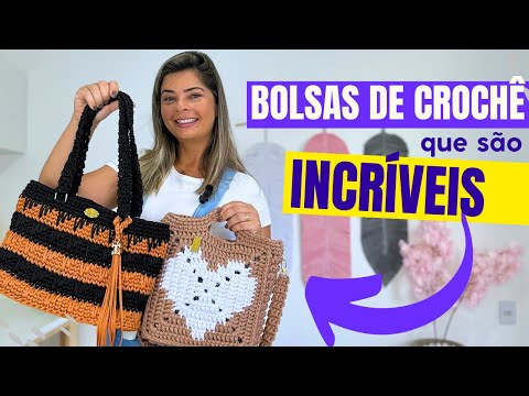 😱🔥 Top Bolsas de Crochê Incríveis Que Todo Mundo Quer! ♥️ 😍 A Ultima é a mais TOP🔥💕